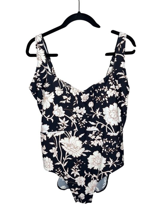 summersalt Other - Summersalt Black White Floral One-Piece Swimsuit Size 18